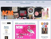 Tablet Screenshot of makeupmuseum.org